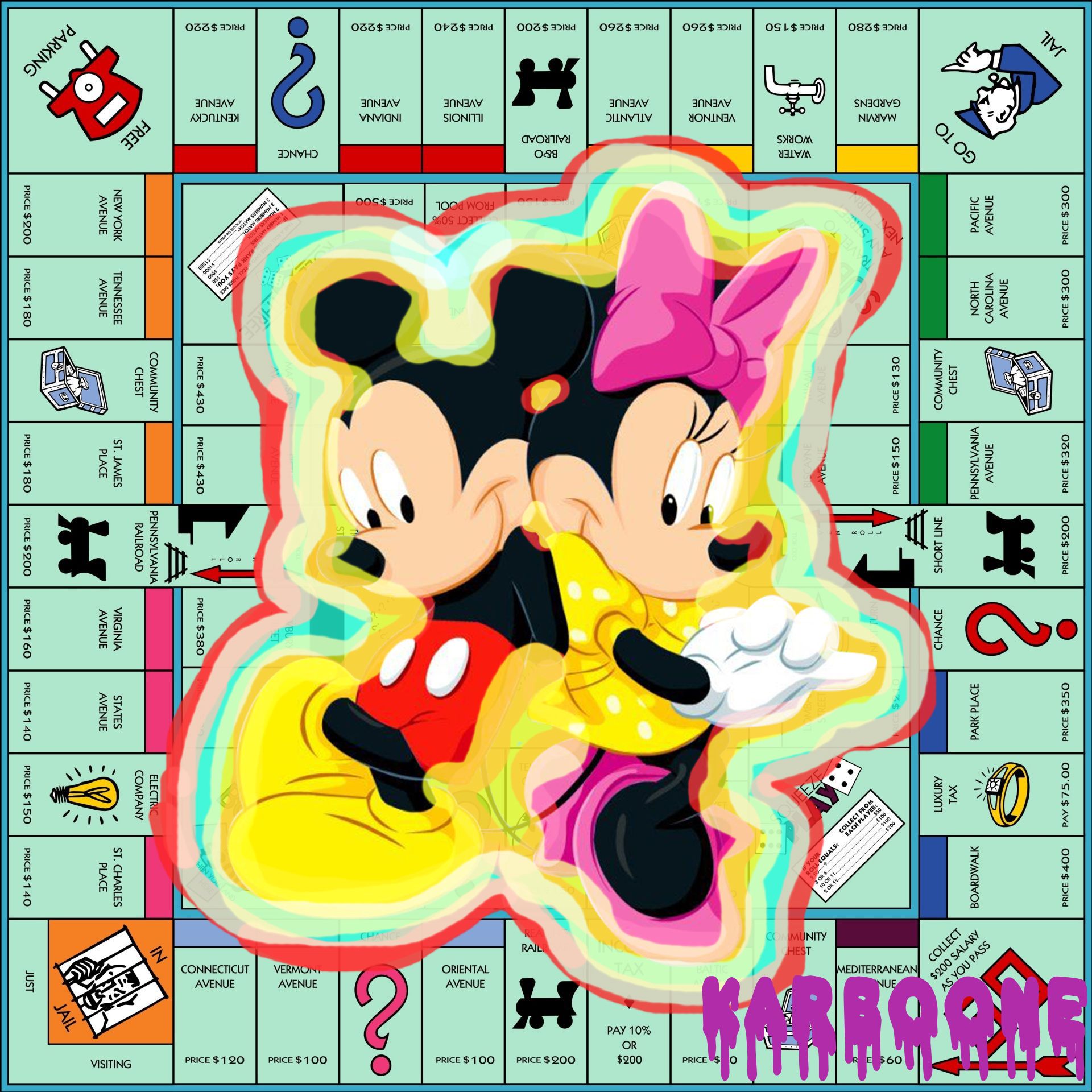 Null 
KARBOONE, Mickey Minnie Monopoly





Plexi print finish, delivered in an &hellip;