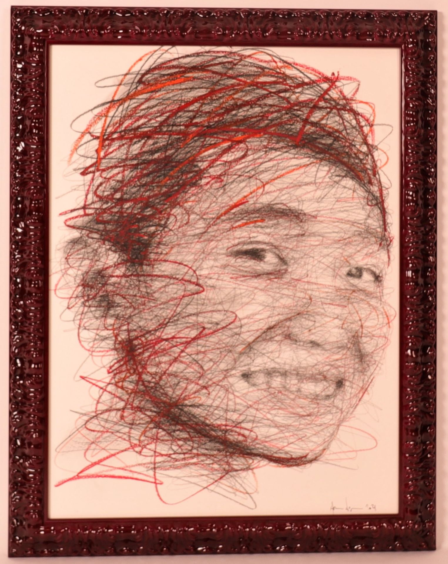 Null TABLEAU "THE RED SMILE" by Hom NGUYEN (born in 1972)

Mixed media on paper,&hellip;
