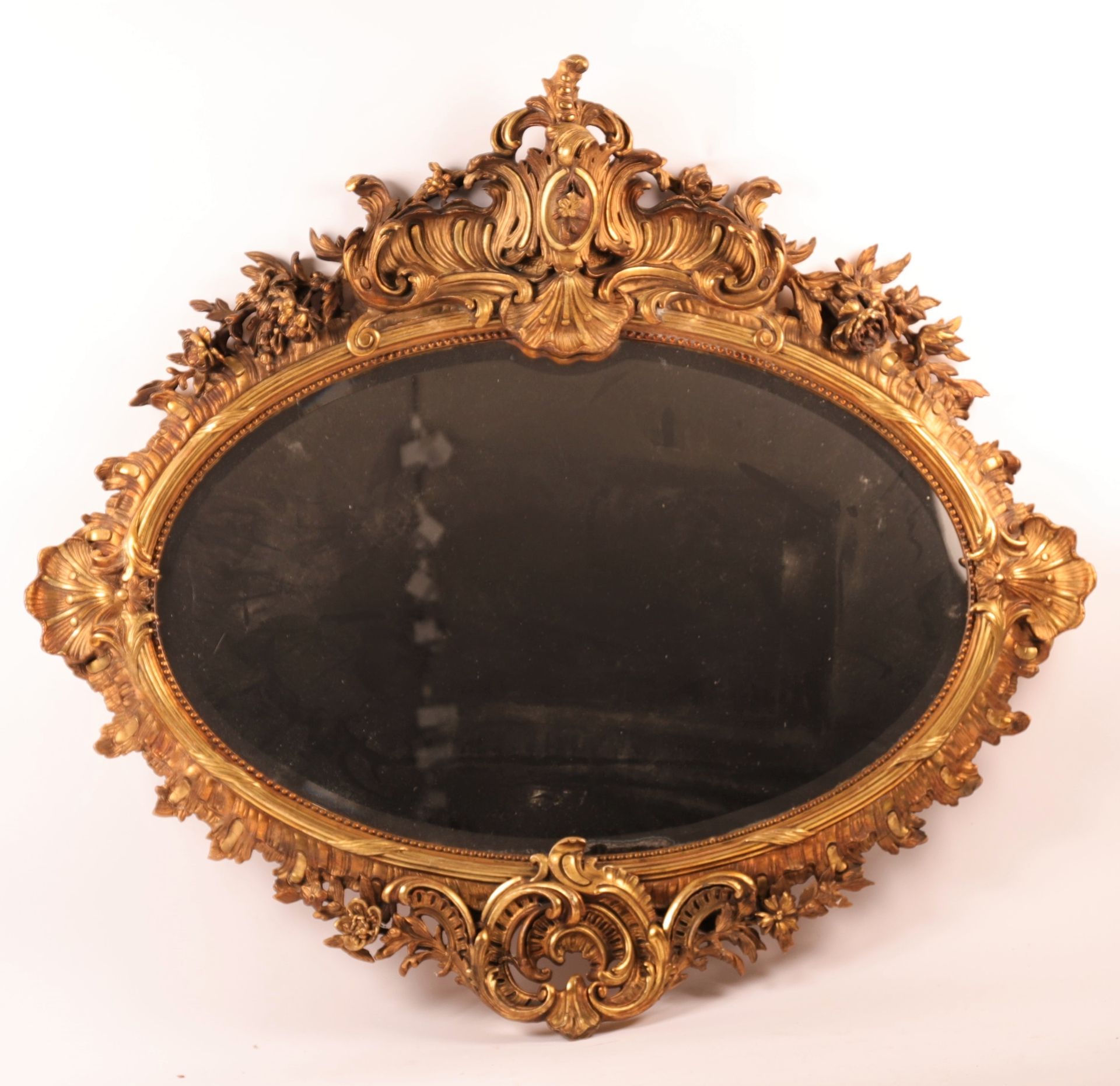 Null IMPRESSIVE OVAL MIRROR IN GOLDEN WOOD AND STUC style LOUIS XV REGENCE
Carve&hellip;