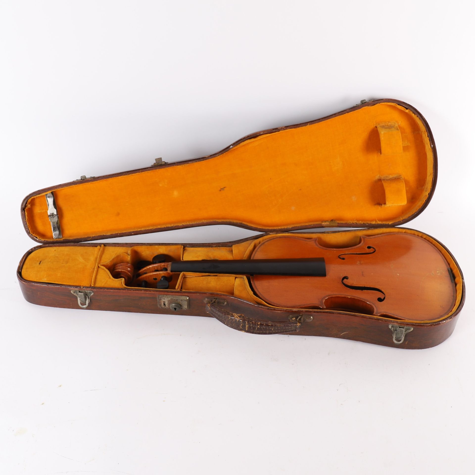 Null VIOLINO
Violino Mirecourt 
Con etichetta "Copie de F. Breton, breveté de S.&hellip;