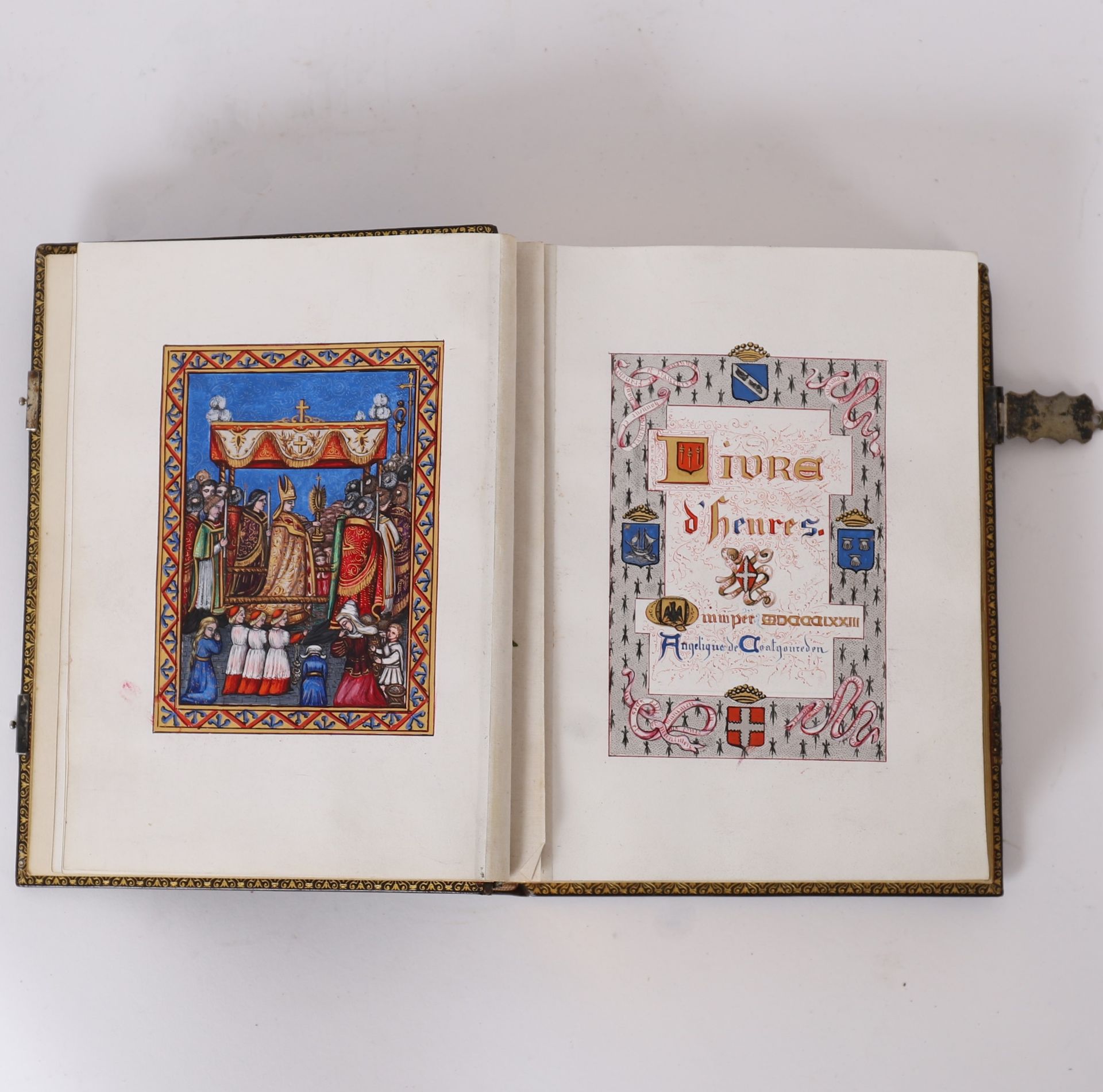 Null LIBRO D'ORE CON LUCE MOLTO BELLA XIX secolo
Libro d'ore realizzato da Angel&hellip;
