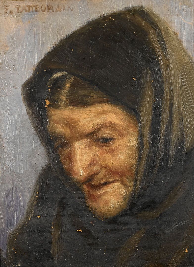 Null Francis TATTEGRAIN (1852-1915)

"Porträt eines Seemanns

Öl auf Tafel, oben&hellip;