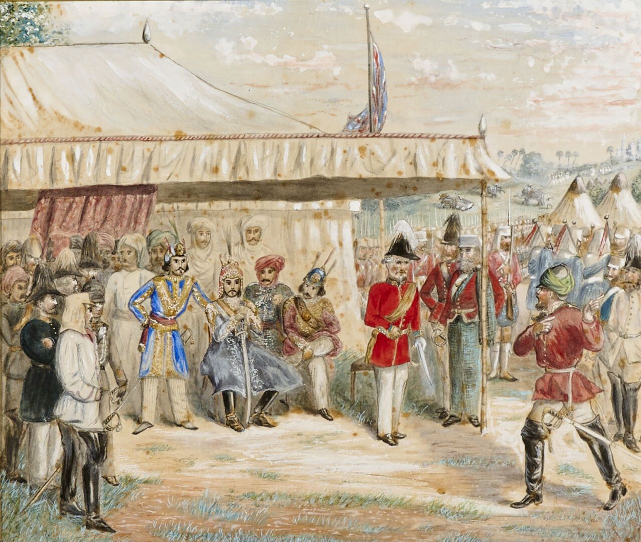 Null Ecole anglaise de la fin du XIXe siècle

"Camp militaire aux Indes avec des&hellip;