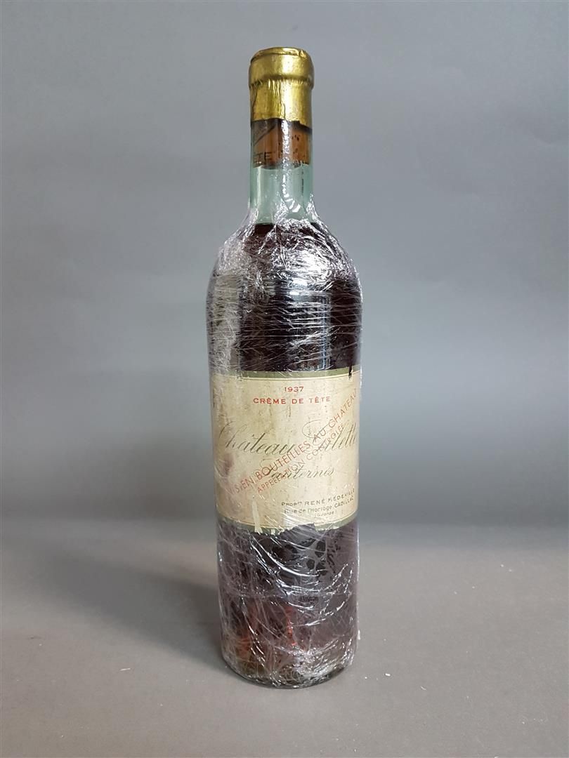 Null *SAUTERNES - CHATEAU GILLETTE CREME DE TÊTE 1937 - 1瓶 (T.L.B)