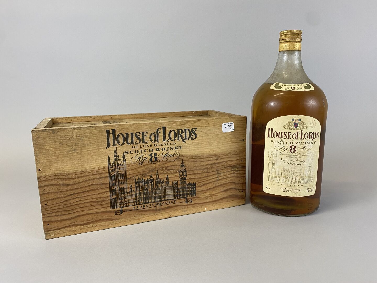 Null 1 bt苏格兰威士忌House of lords de luxe blended 8 years old 2l 40° cbo e.L.S.