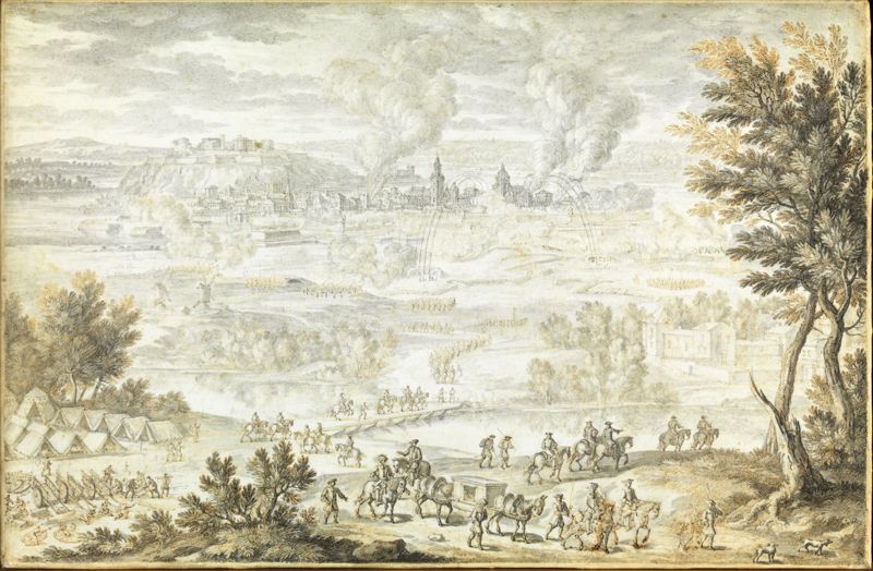 Null Atelier de Adam Frans VAN DER MEULEN (Bruxelles, 1632 - Paris, 1690) Le siè&hellip;