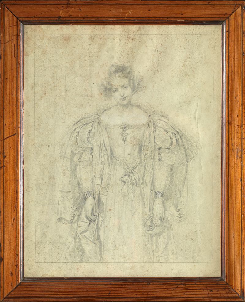 Null Paul DELAROCHE (Parigi, 1797 - 1856) Ritratto di Henriette Sontag (1806 - 1&hellip;