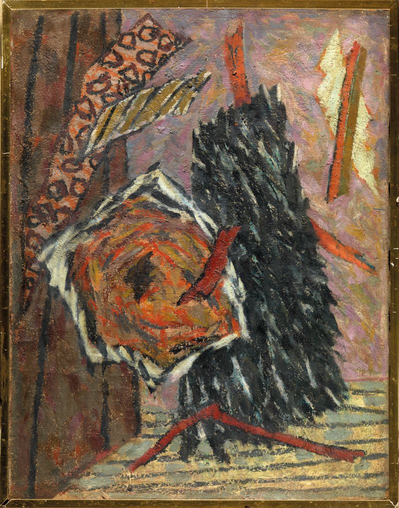 Null 
Henry GOETZ (1909 - 1989) Bois coupé à Aups Huile sur toile signée en bas &hellip;