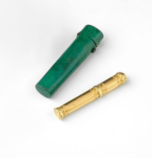 Null Gold needle case. Paris 1768-1774. Master Goldsmith: Mathieu Pionnier, rece&hellip;