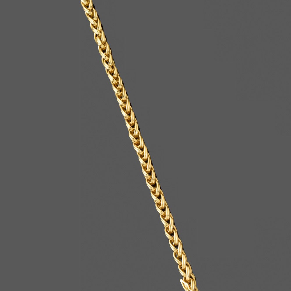 Null Bracelet épi En or jaune 18k maille double épi. Long. : 18 cm Poids : 16,33&hellip;