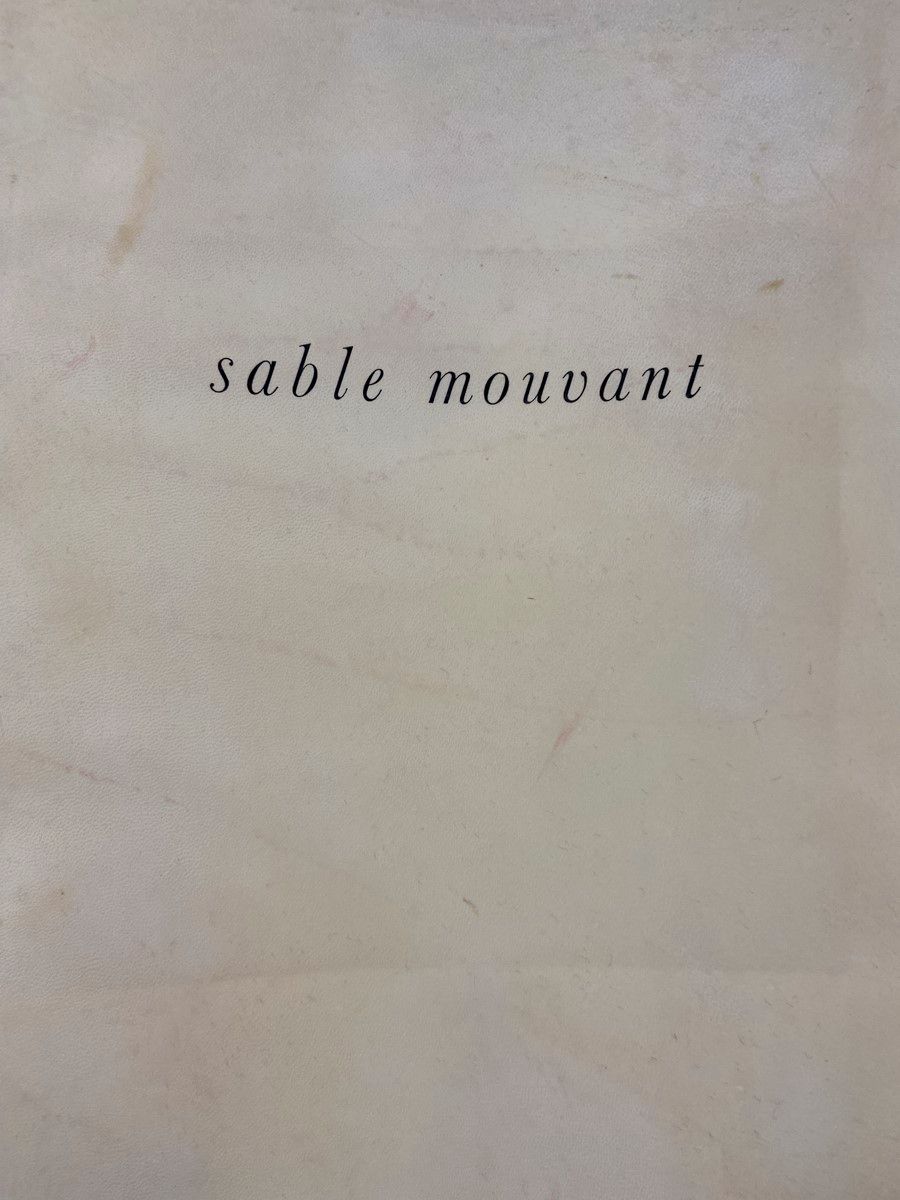 Null REVERDY (Pierre) Sable mouvant. 1 vol. Gd in-folio en ff. (40x50) en cubier&hellip;