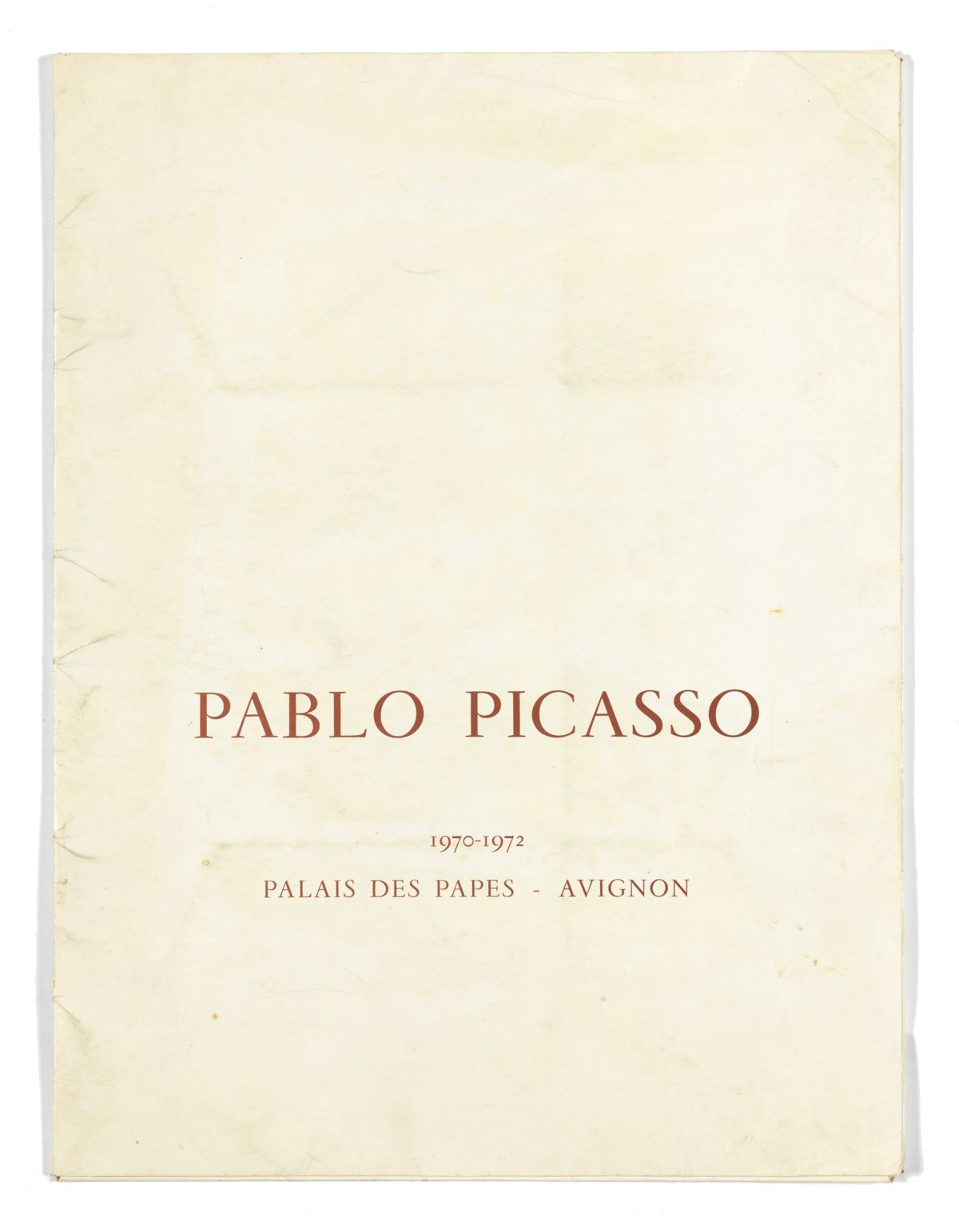 Null PICASSO (Pablo) To the kiss of Avignon. Text by Jean VILAR. 1 grey cloth po&hellip;