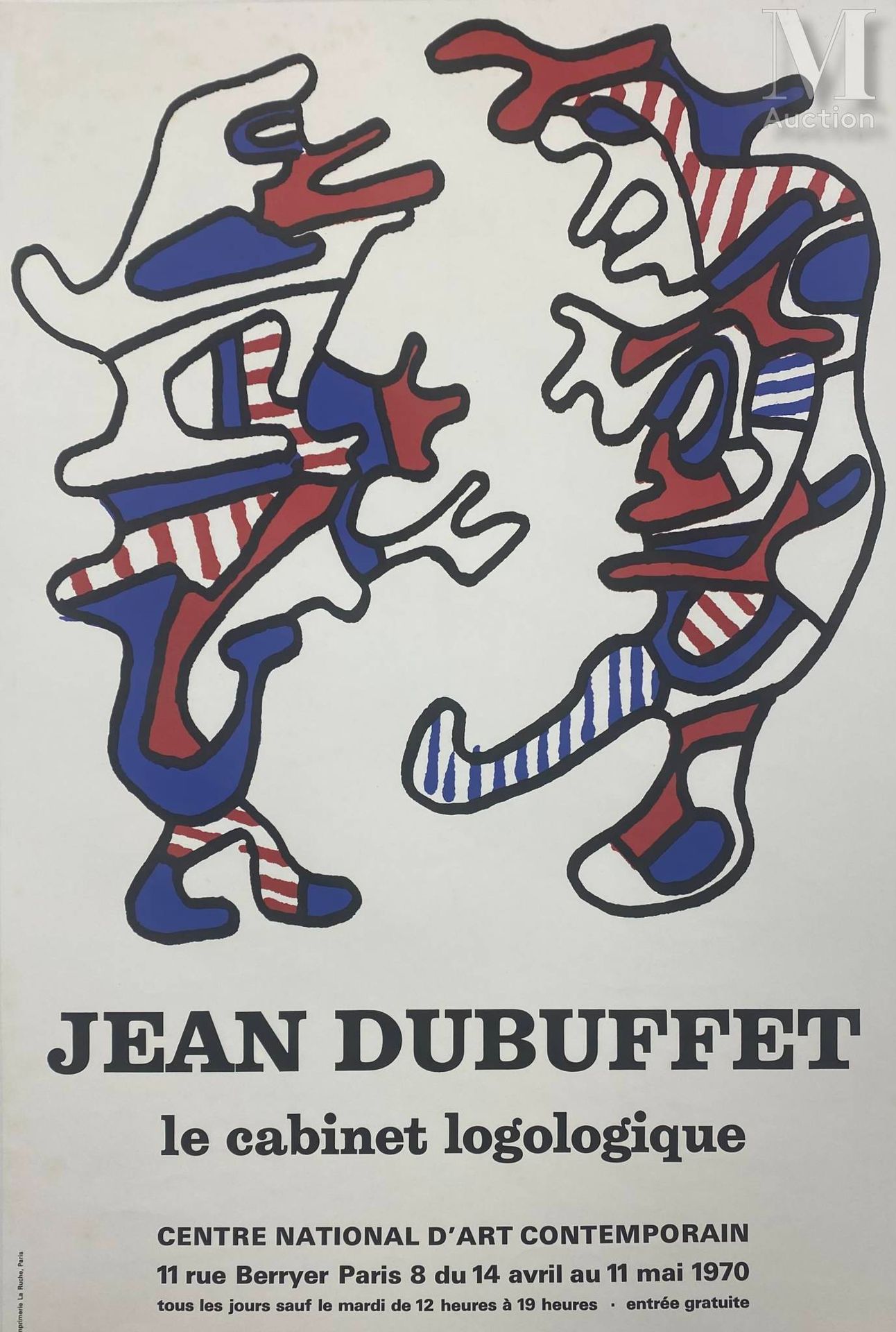 Jean DUBUFFET (1901-1985) Le cabinet logologique.

NAC, Paris, 1970. 
Affiche im&hellip;