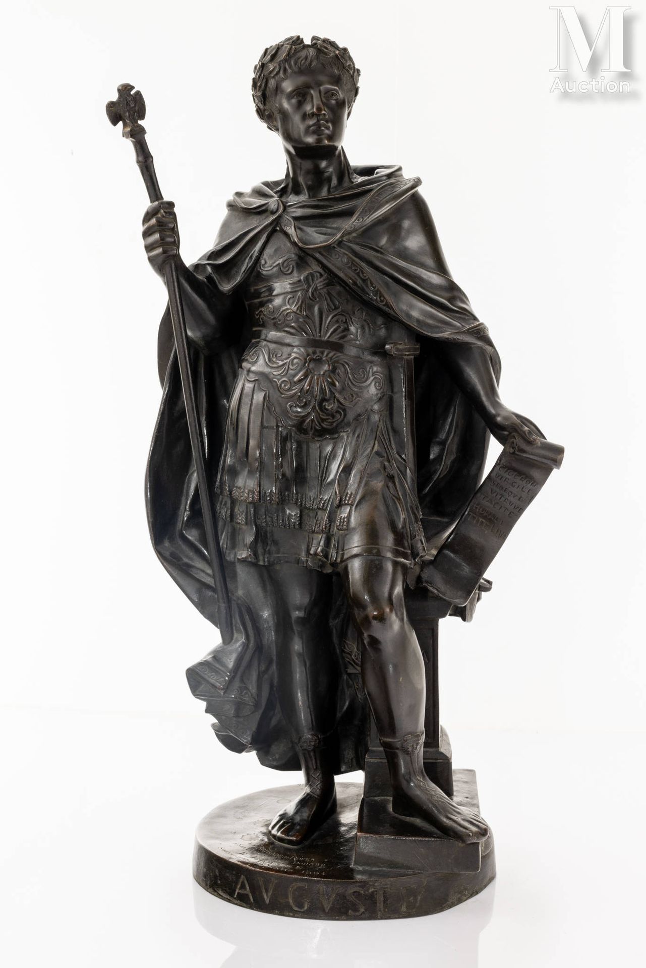 Hippolyte FERRAT - d'après L'empereur Auguste

Sculpture en bronze à patine brun&hellip;