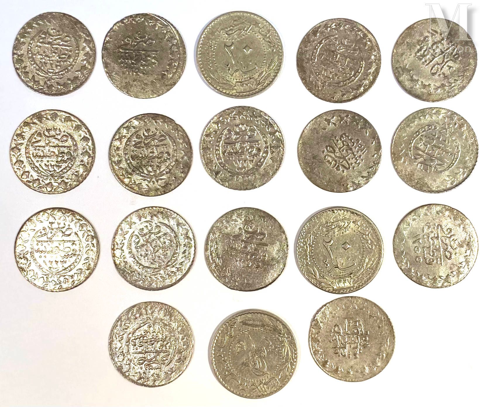 Empire Ottoman - divers Lotto di diciotto 20 para tra cui Mahmud II ma anche Tur&hellip;