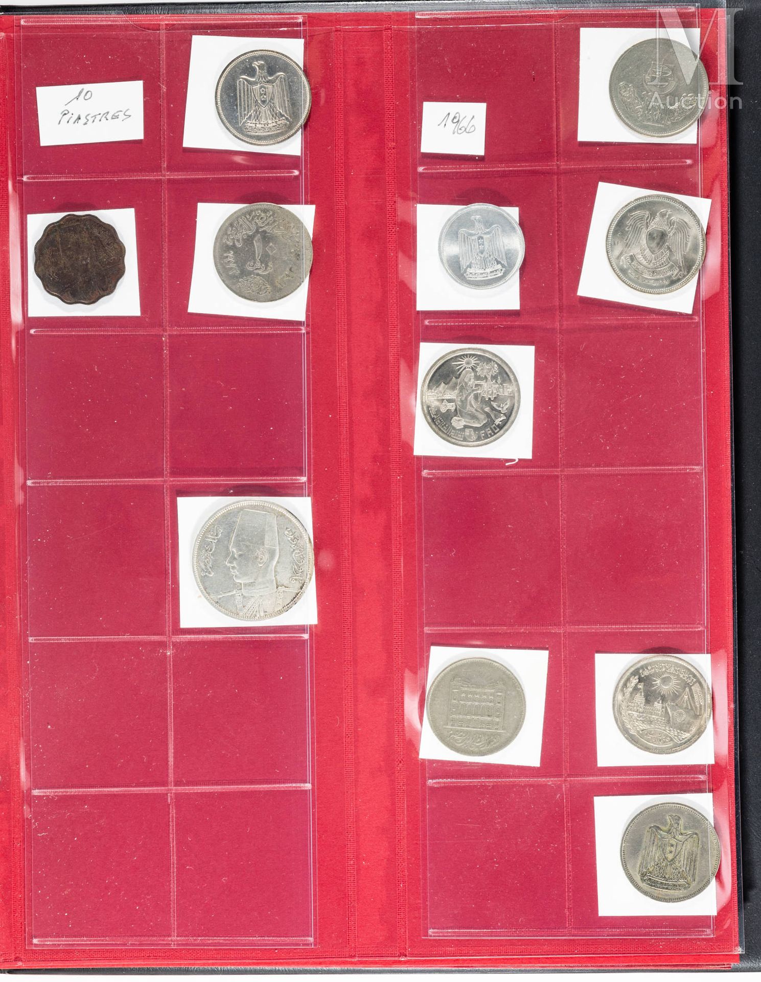 Egypte - divers Collezione di monete in un raccoglitore comprendente in particol&hellip;