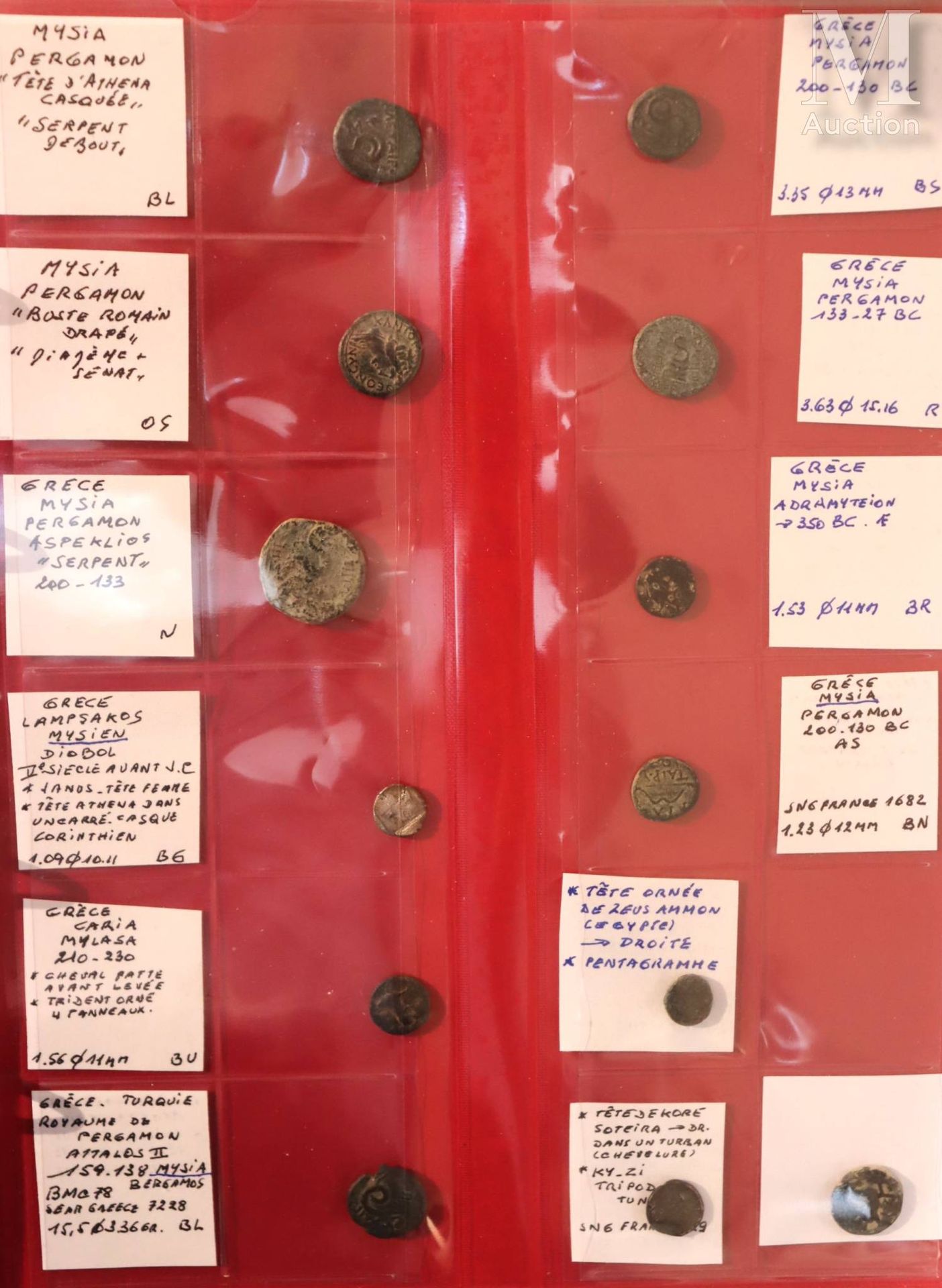 Antiquité - Très importante collection de monnaies en bronze en un classeur comp&hellip;