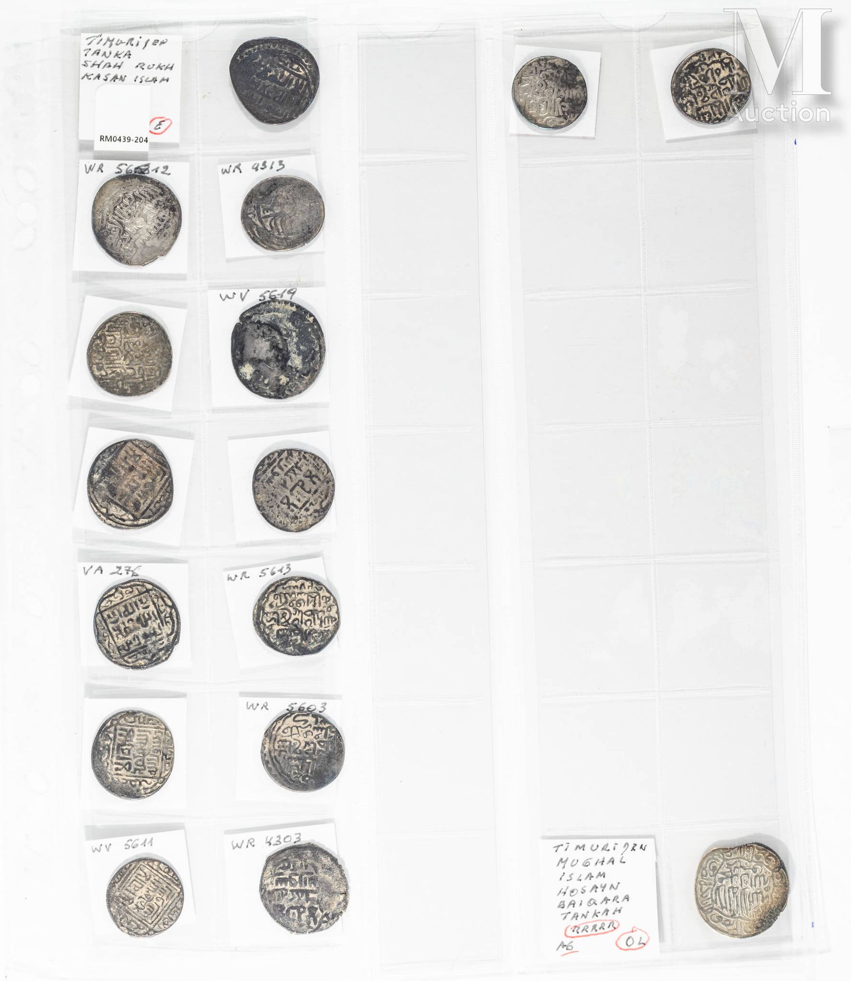 Timurides - Importante collezione di monete timuridi, tra cui 1/4 di tankas e ta&hellip;