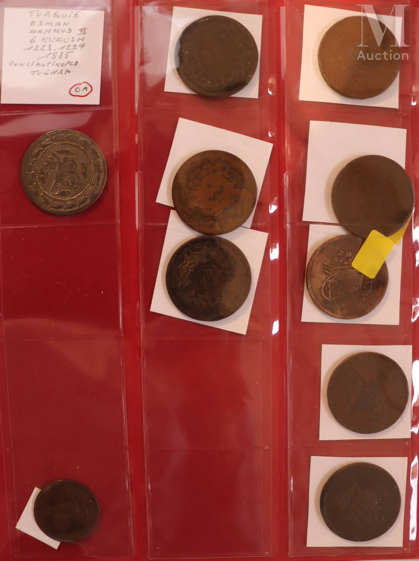 Turquie - divers Collection de monnaies de Turquie en un classeur comprenant not&hellip;