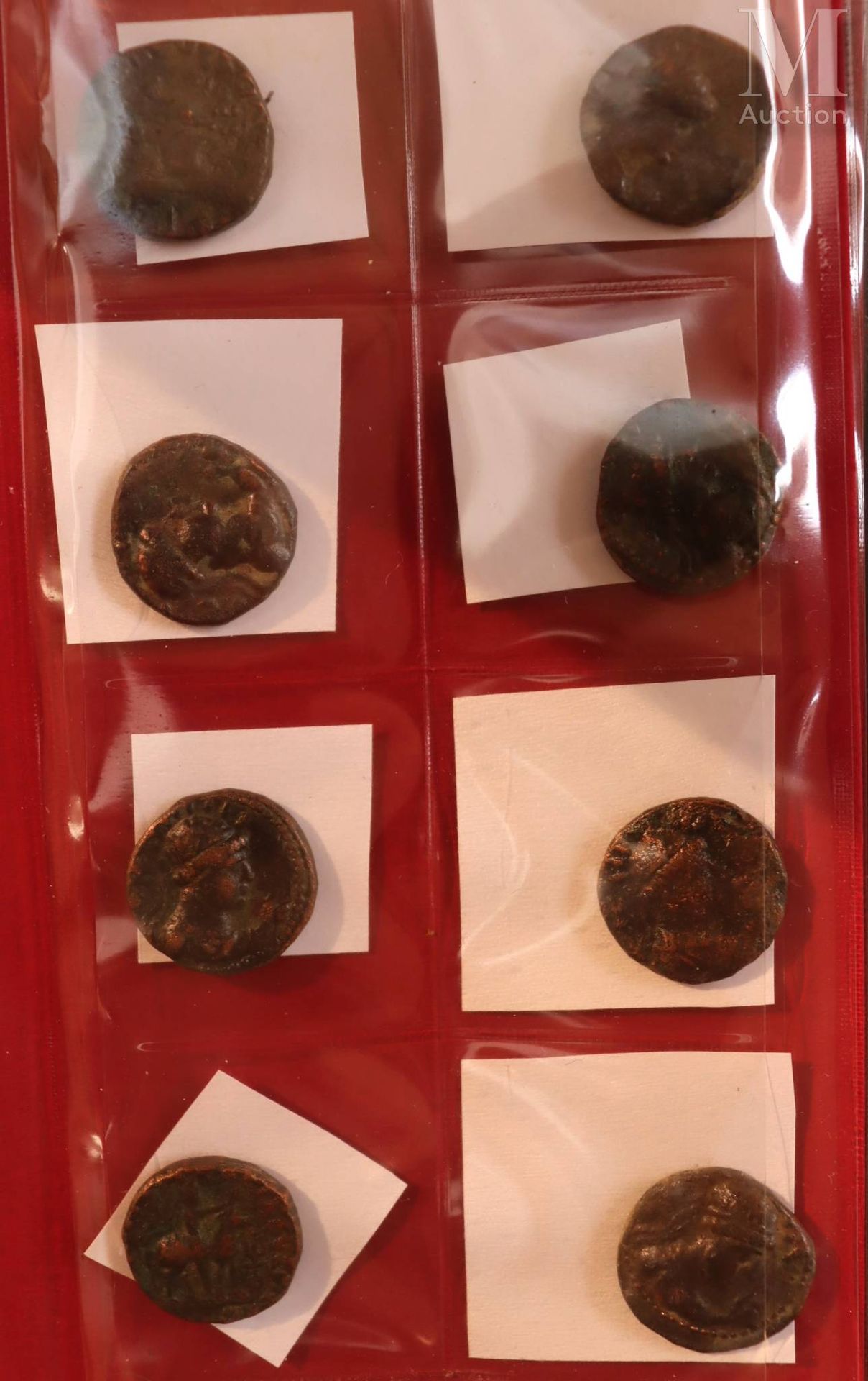 Empire du Koushan - Importante lotto di bronzi dell'Impero Kushan in una cartell&hellip;