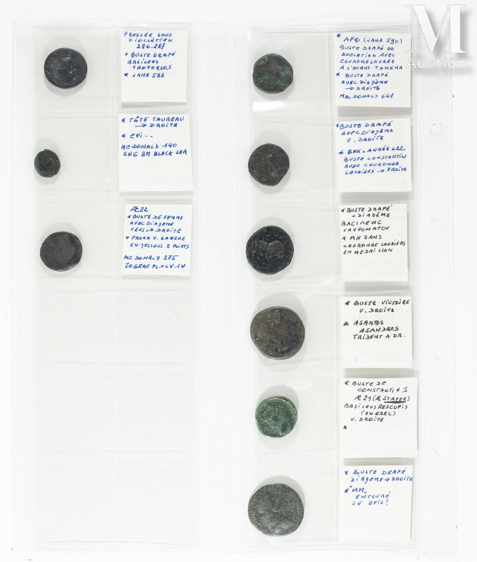 Grèce - Divers Lot de monnaies en bronze comprenant des bronzes de Apulia, Arcad&hellip;