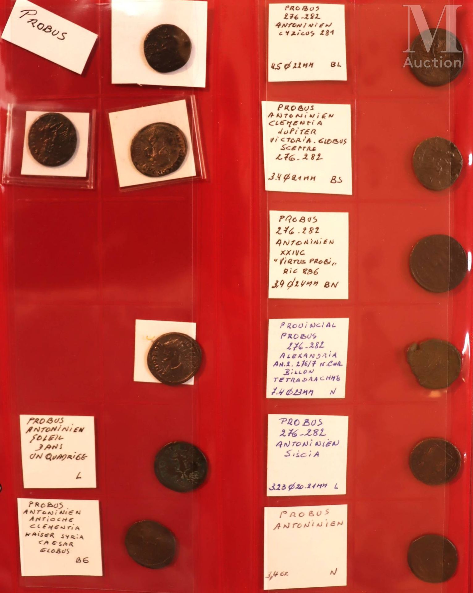 Rome - Divers Importante lotto di monete varie presentate in un raccoglitore, tr&hellip;