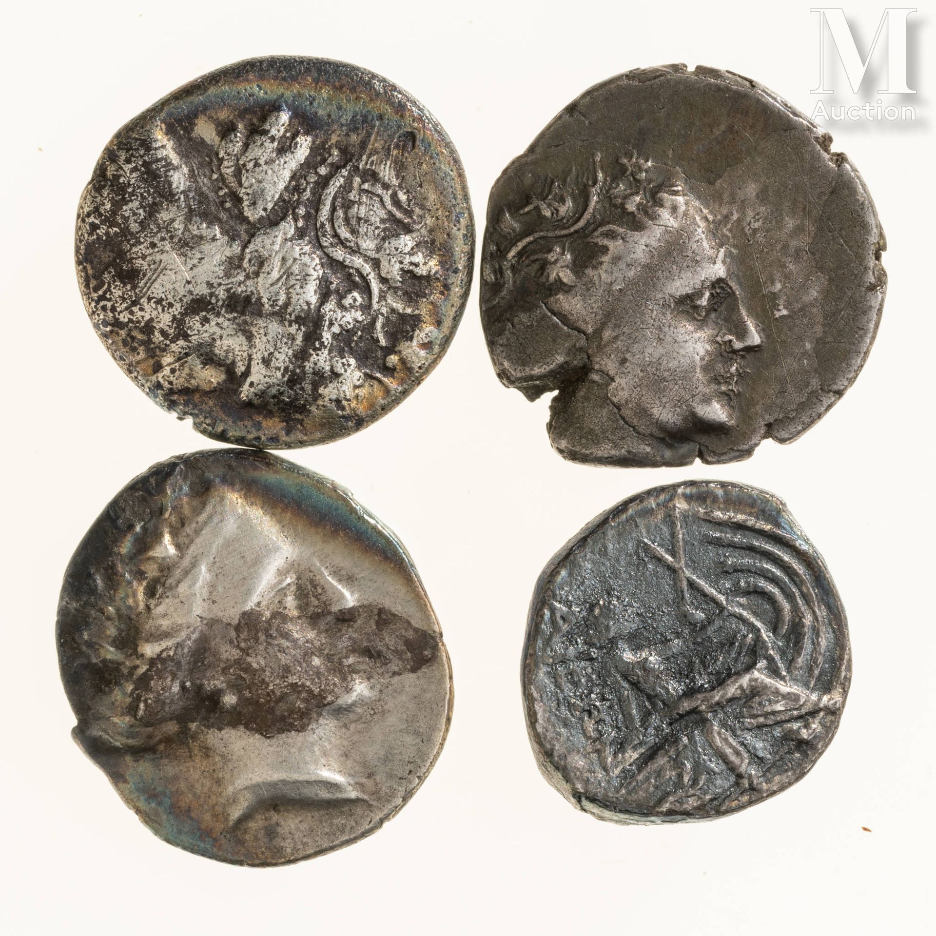 Eubée - (VIe-Ier siècle avant J.C) Lot de quatre drachmes
Etat : Divers
Matière &hellip;