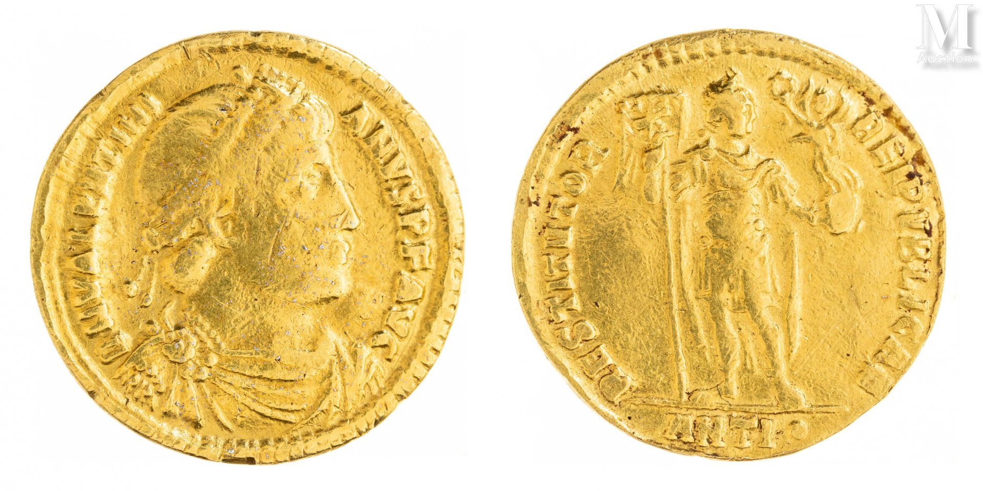 Rome - Valentinien (364-375) Solidus 
A : Buste diadémé à droite de Valentinien &hellip;