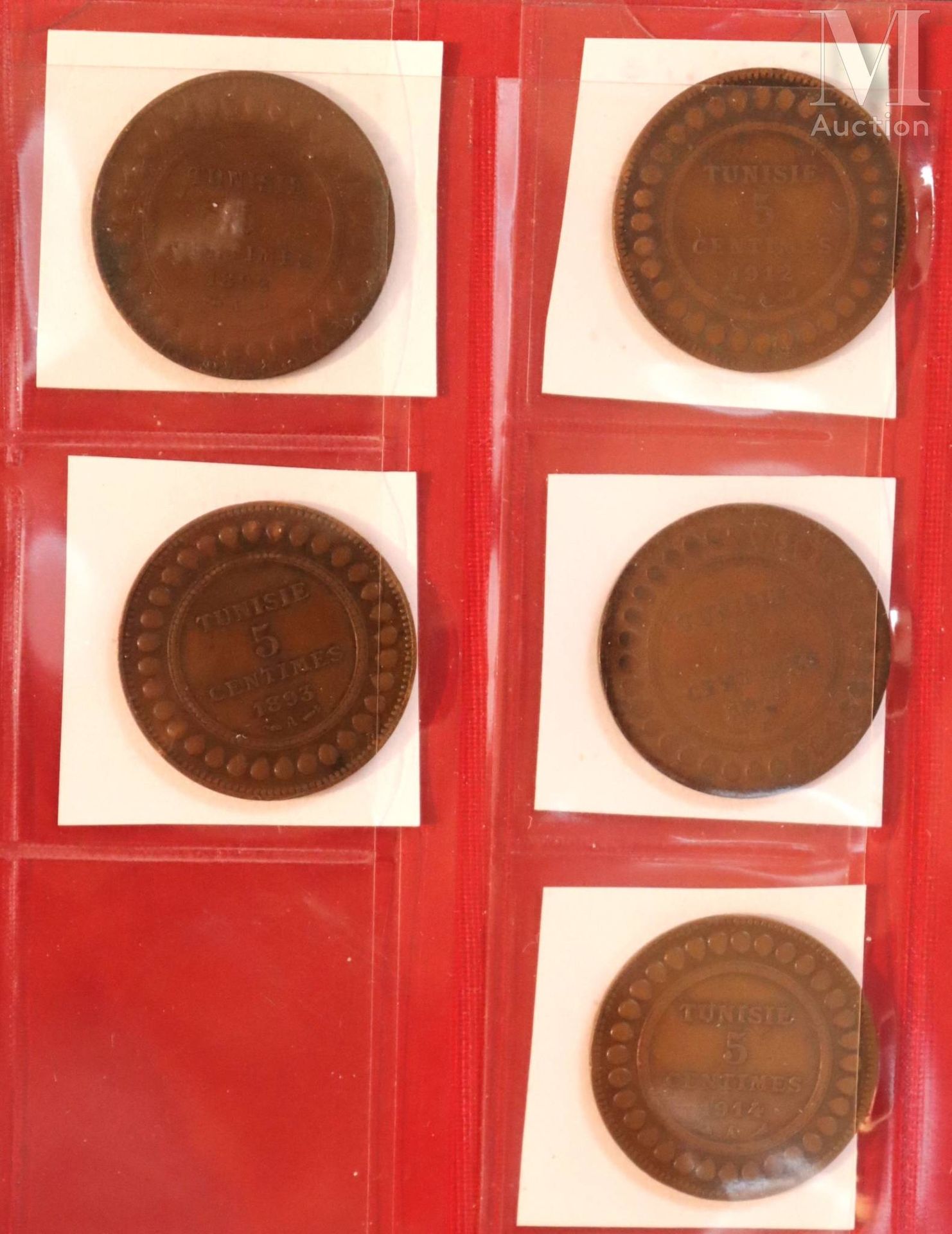 Maroc - Algérie - Tunisie Sammlung verschiedener Münzen aus Marokko, Algerien un&hellip;