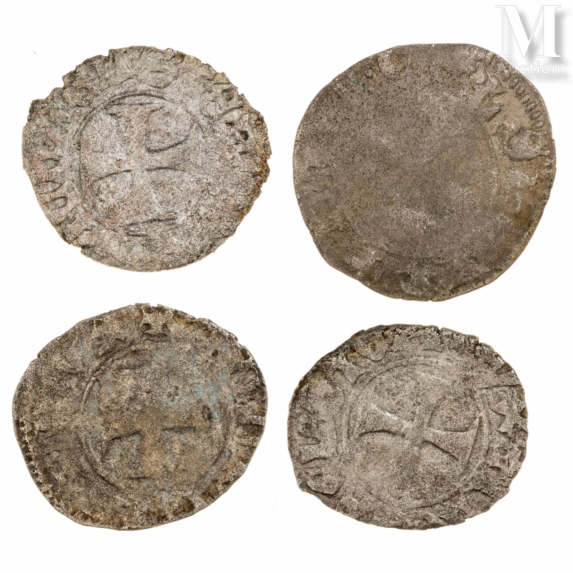 Venise - Lorenzo Celsi (1361-1365) Set of four torneselli
A: Cross
R: Lion
Condi&hellip;