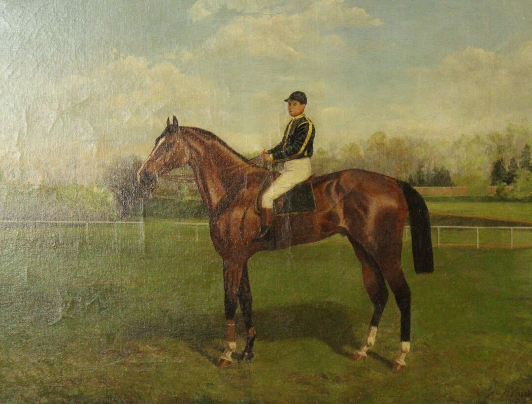 Null George dit Geo ARNULL (1849-1894)
Le jockey sur le champ de course Huile su&hellip;