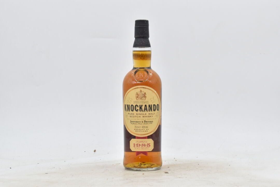 Null 1 botella de Knockando 1985. Whisky escocés puro de malta. Justerini & Broo&hellip;