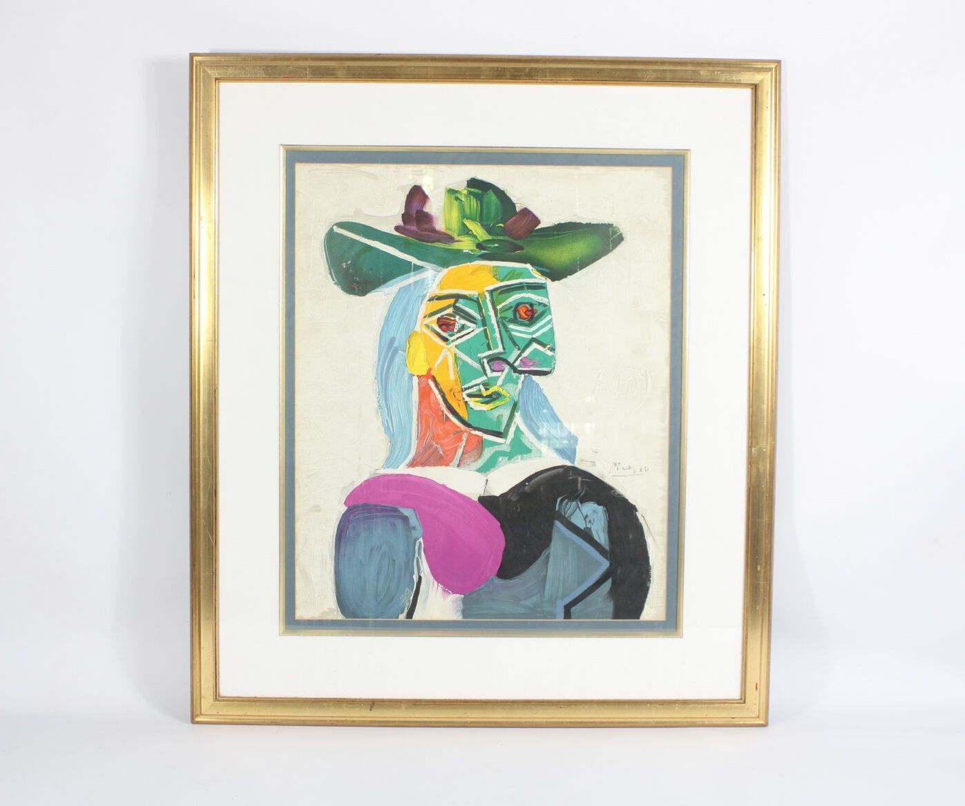 Null Pablo PICASSO (1881-1973). D'après.
Portrait de Dora Maar, affiche lithogra&hellip;