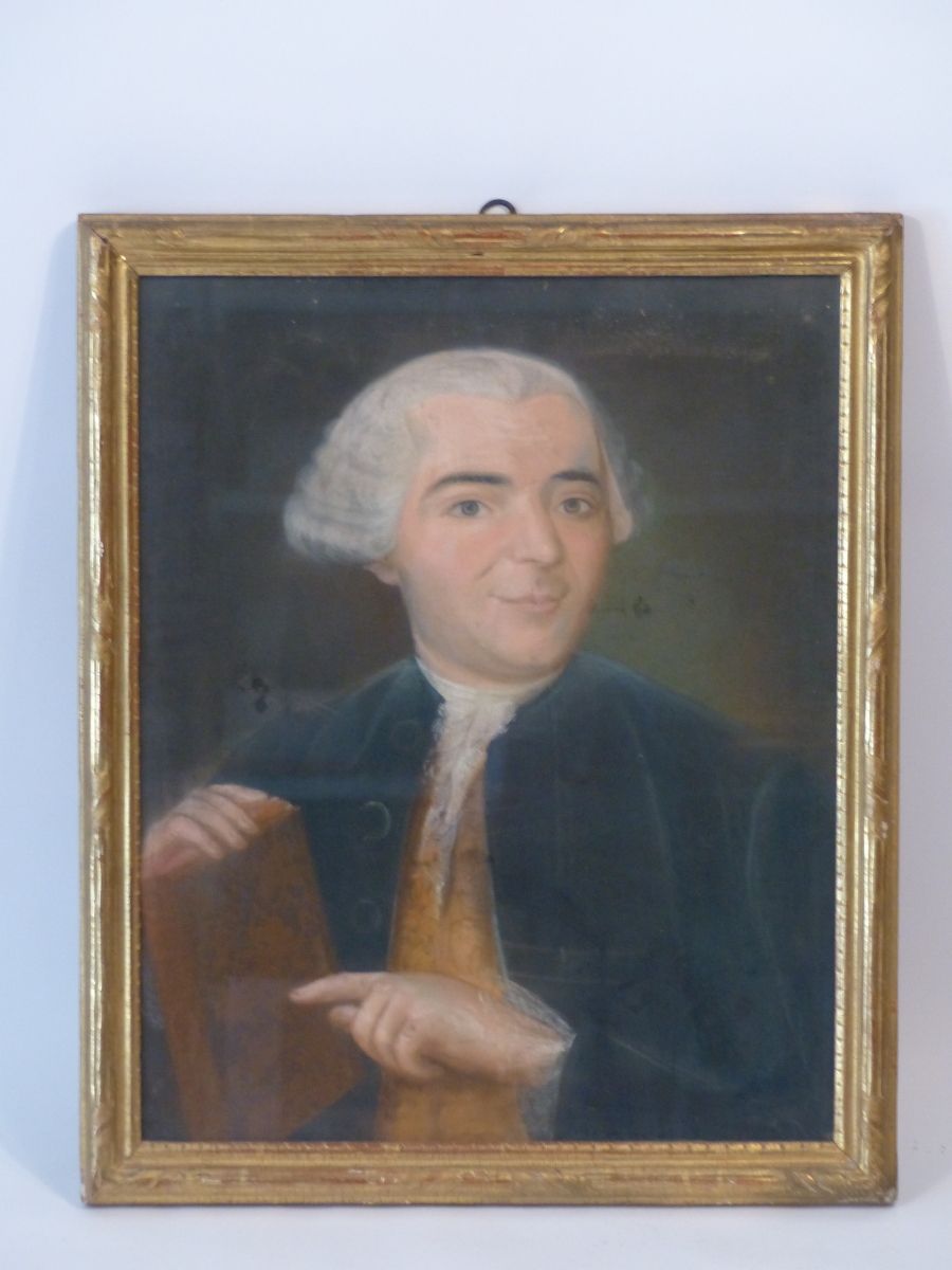 Null Scuola francese del XVIII secolo.
Ritratto di uomo, pastello su carta. Inco&hellip;