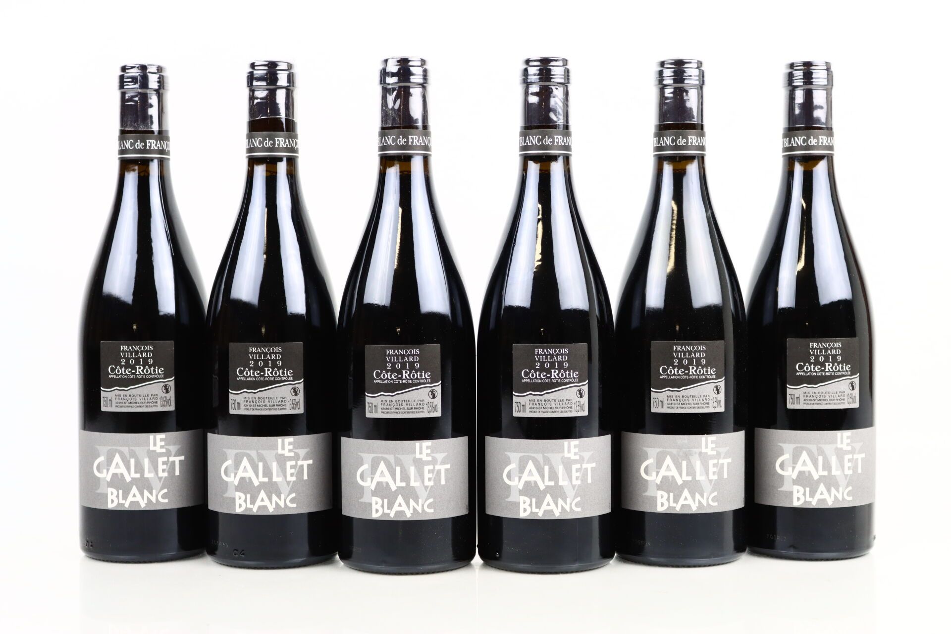 Null 6 botellas de Domaine François VILLARD COTE-ROTIE Le Gallet Blanc 2019 en b&hellip;