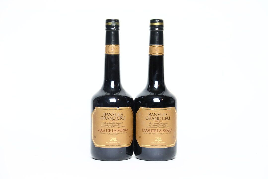 Null 2 bottles of red BANYULS 1997, MAS DE LA SERRA.