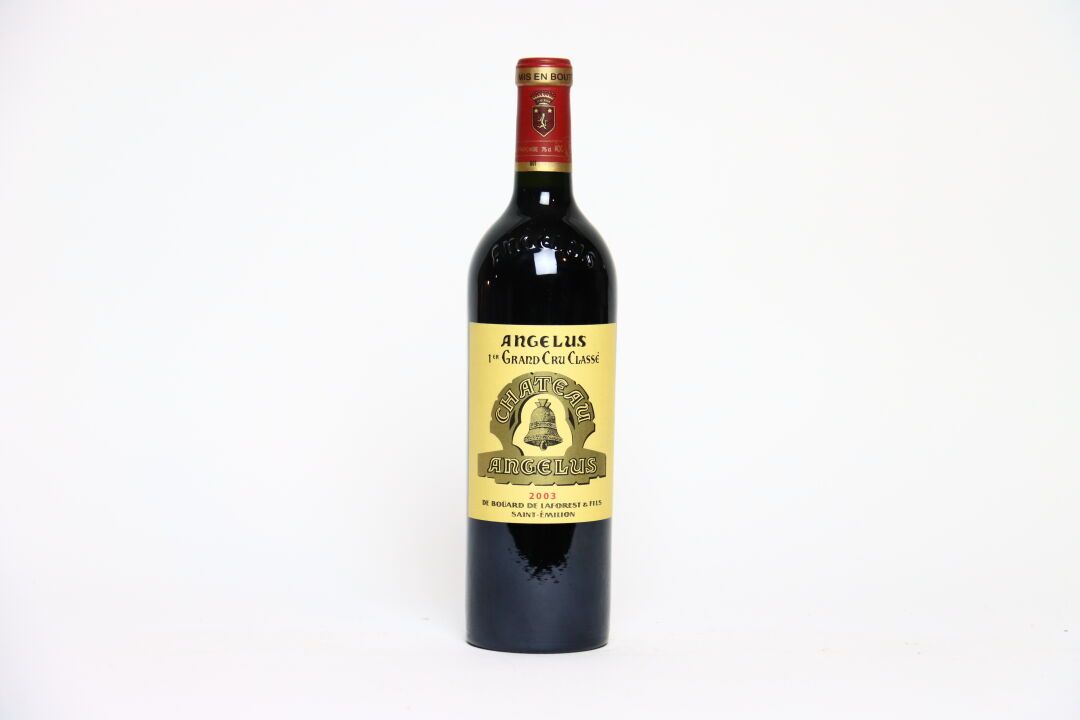 Null 1 bouteille de SAINT-ÉMILION GRAND CRU rouge 2003, CHÂTEAU ANGÉLUS.