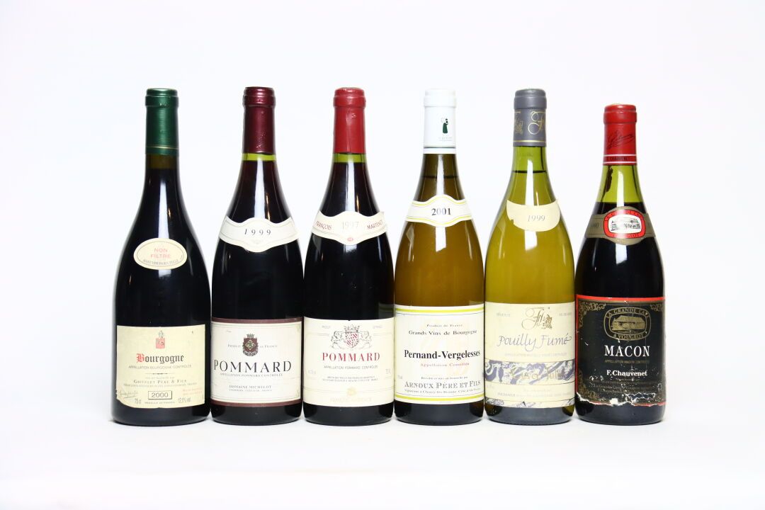Null 1 bottle of BOURGOGNE rouge 2000, GRIVELET PÈRE ET FILS.
1 bottle of POMMAR&hellip;