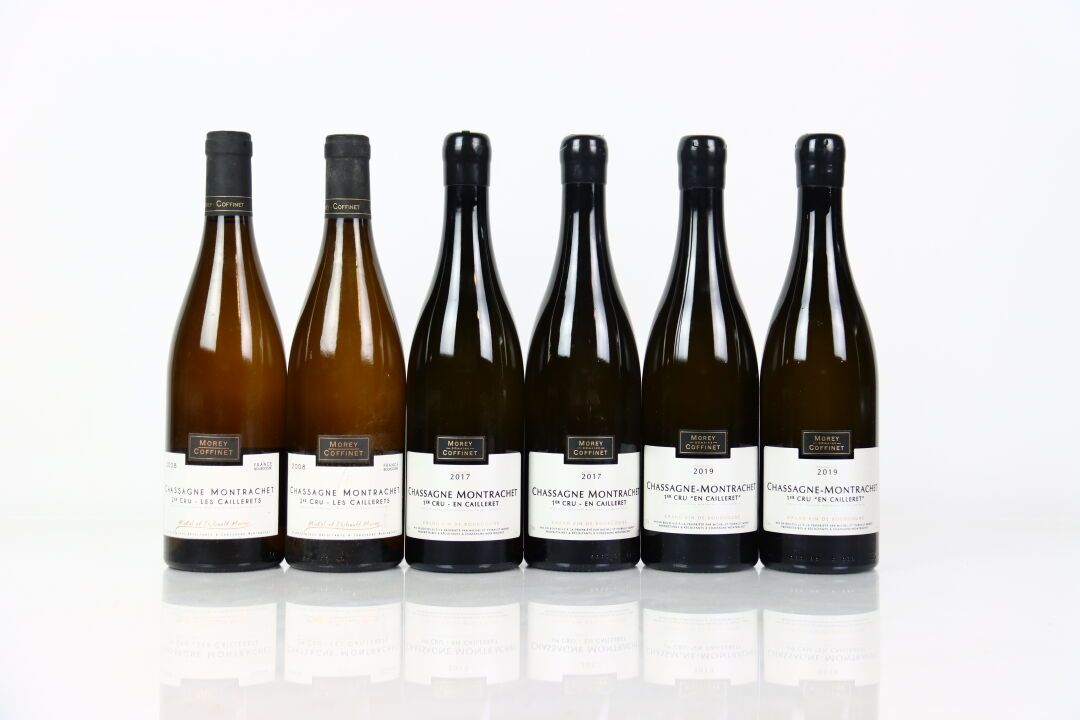 Null 6 bottles of CHASSAGNE-MONTRACHET 1er Cru Caillerets 2008 (2), 2017 (2), 20&hellip;