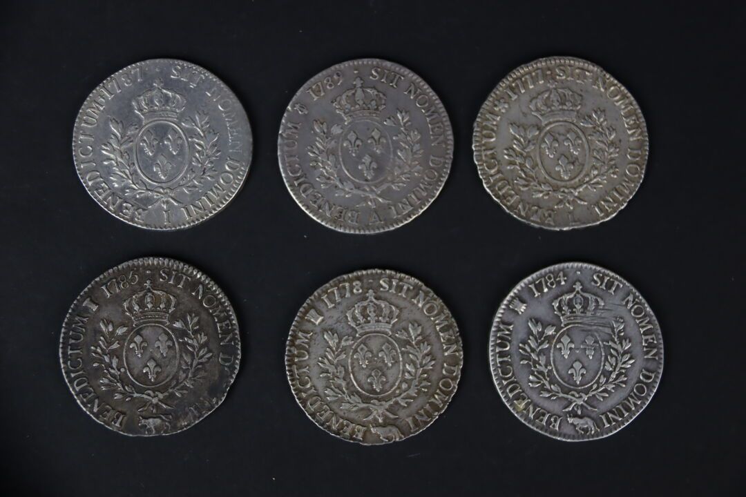 Null 法国皇家。一组6枚路易十六硬币。整体状况良好。

顾问: Pierre-Luc SWIRSKY先生
