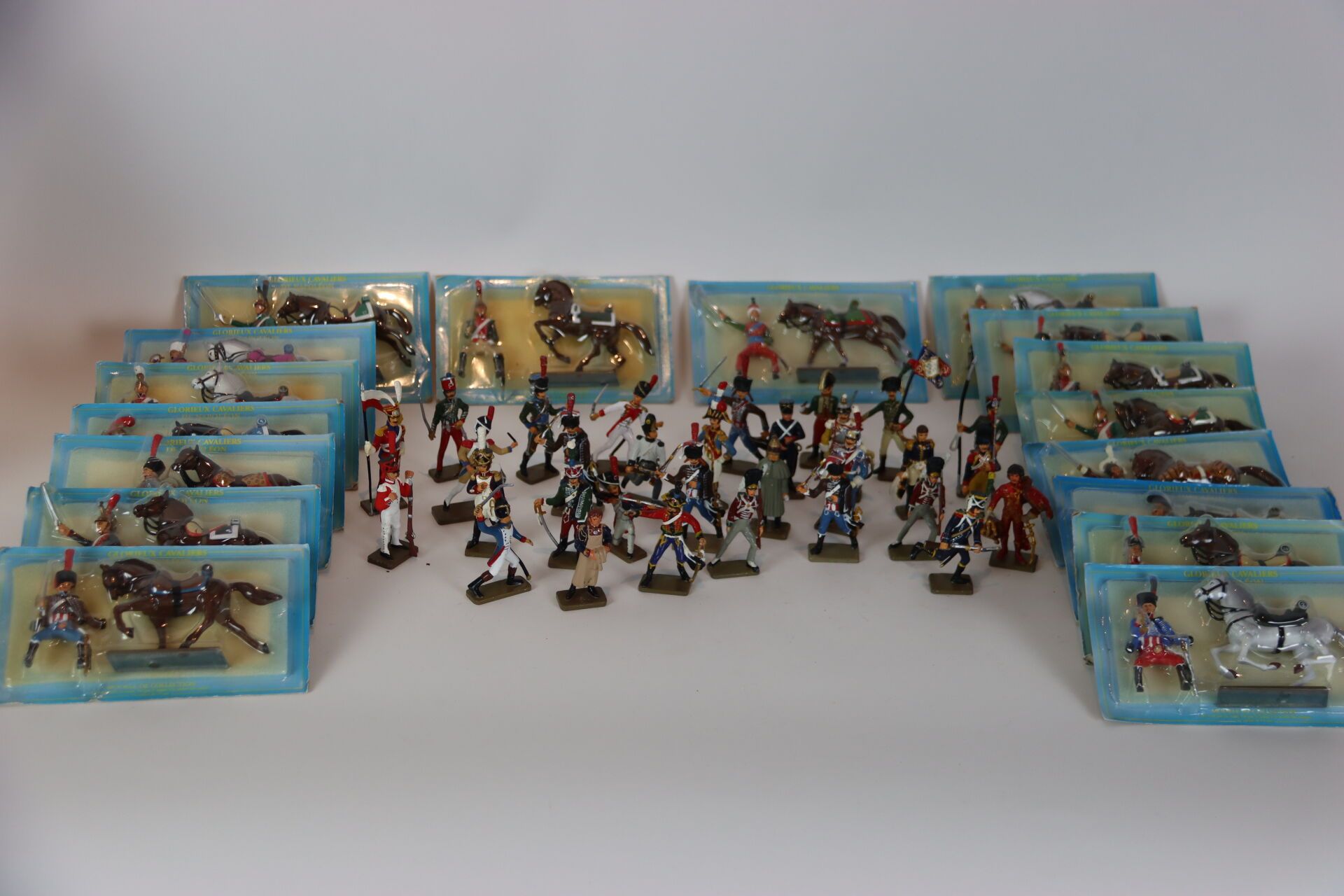 Null Set of Napoleonic lead soldiers, ATLAS edition (17 cavalrymen and 31 soldie&hellip;