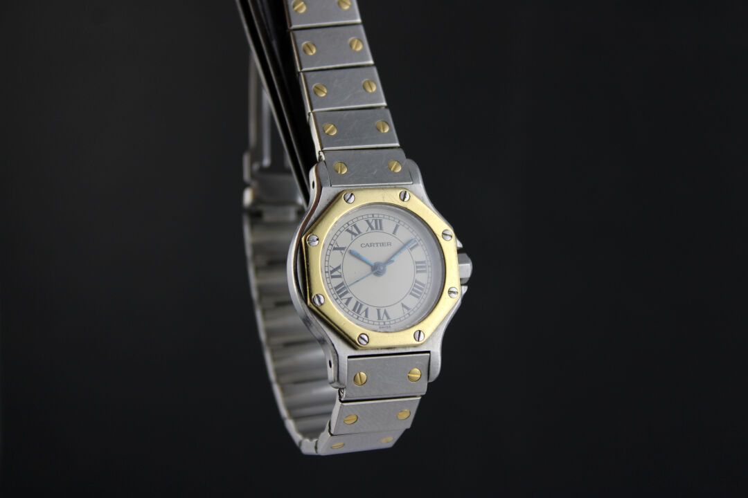 Null CARTIER Santos Octagon ref. 0907
Ladies' gold and steel wristwatch. Round c&hellip;