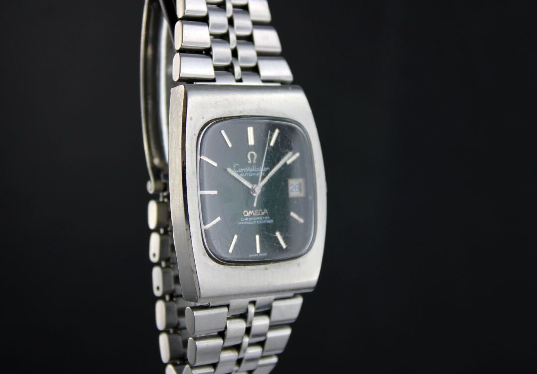 Null OMEGA Constellation 
Steel bracelet watch. Rectangular case. Back with scre&hellip;