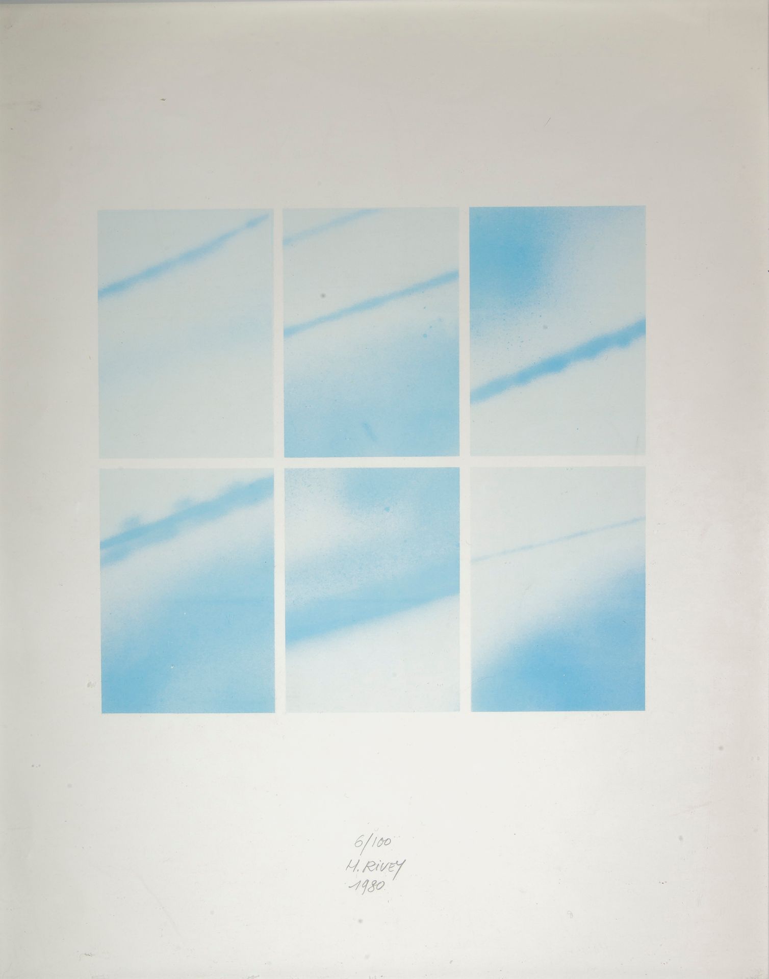 H. RIVEY, 摘要构成

印刷品中央下方有铅笔签名，日期为1980年，编号为6/100

29 x 23 cm 正在观看