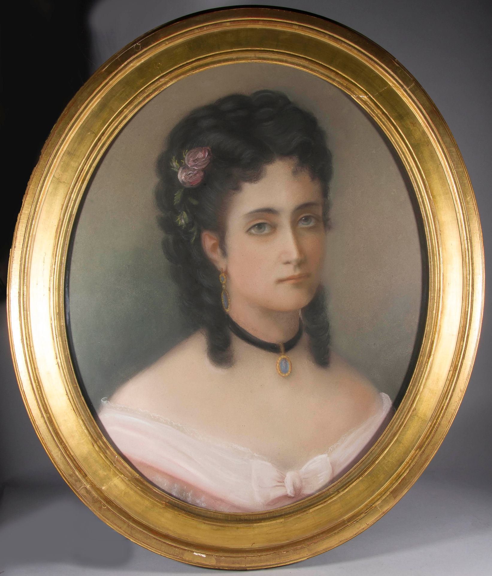 Null Ecole française du XIXème siècle,

Portrait d'une dame de qualité

Pastel

&hellip;