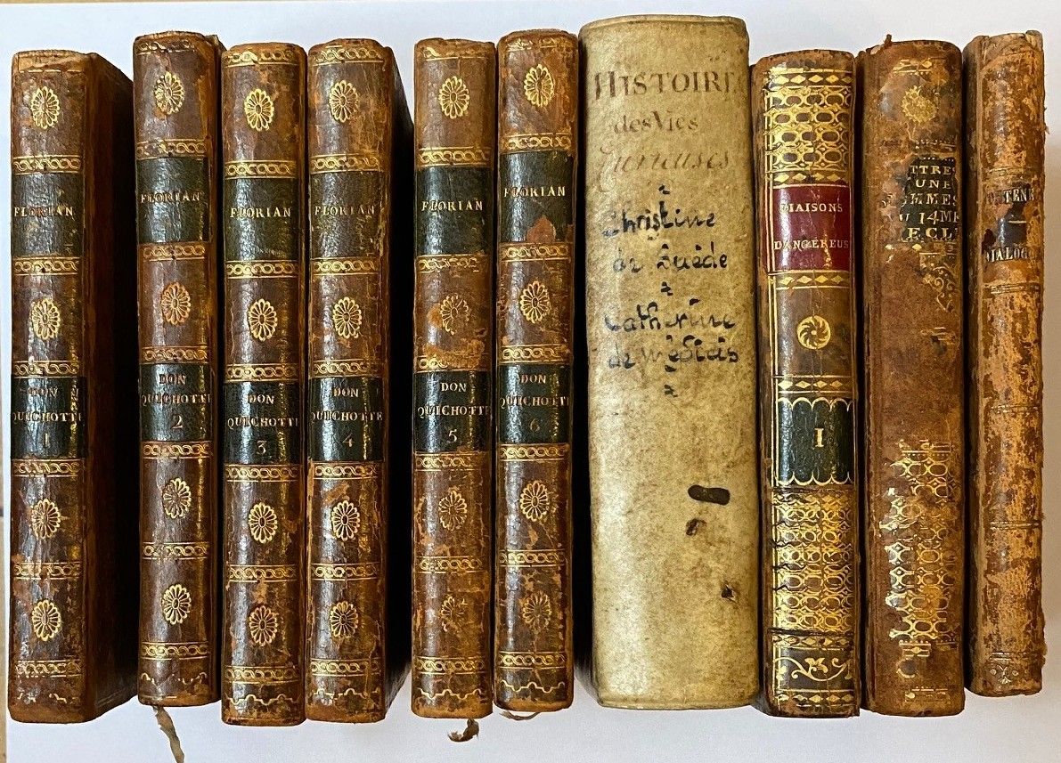Null [ANCIENS]一套5本书，共10卷，12开本，包括

- CERVANTES.拉曼恰的堂吉诃德》，由米歇尔-德-塞万提斯从西班牙文中译出，作者是弗&hellip;