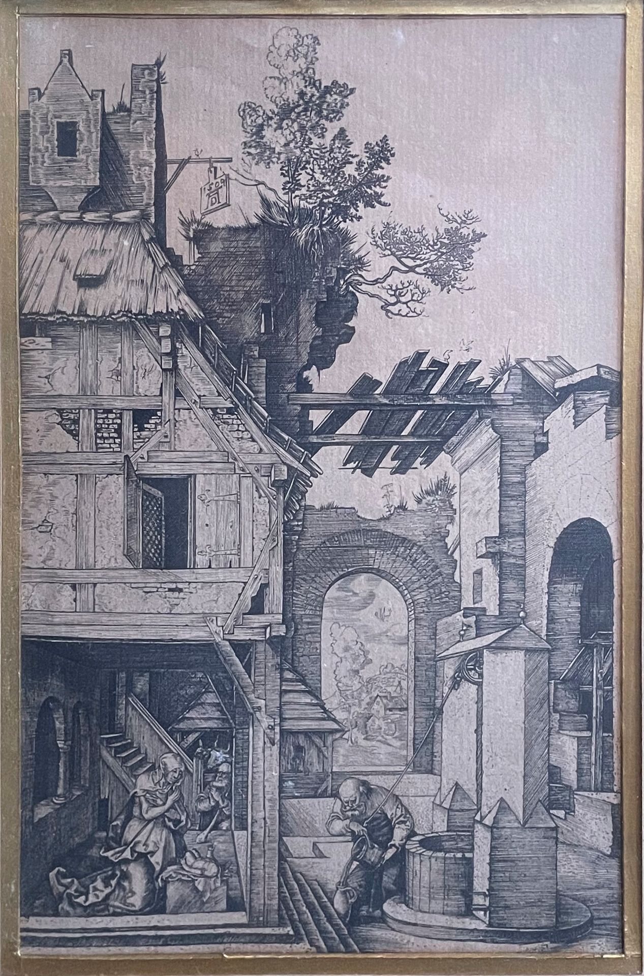 D'après Albrecht DURER, Natività

Incisione 

17,5 x 11,5 cm (vista) 

Una targa&hellip;