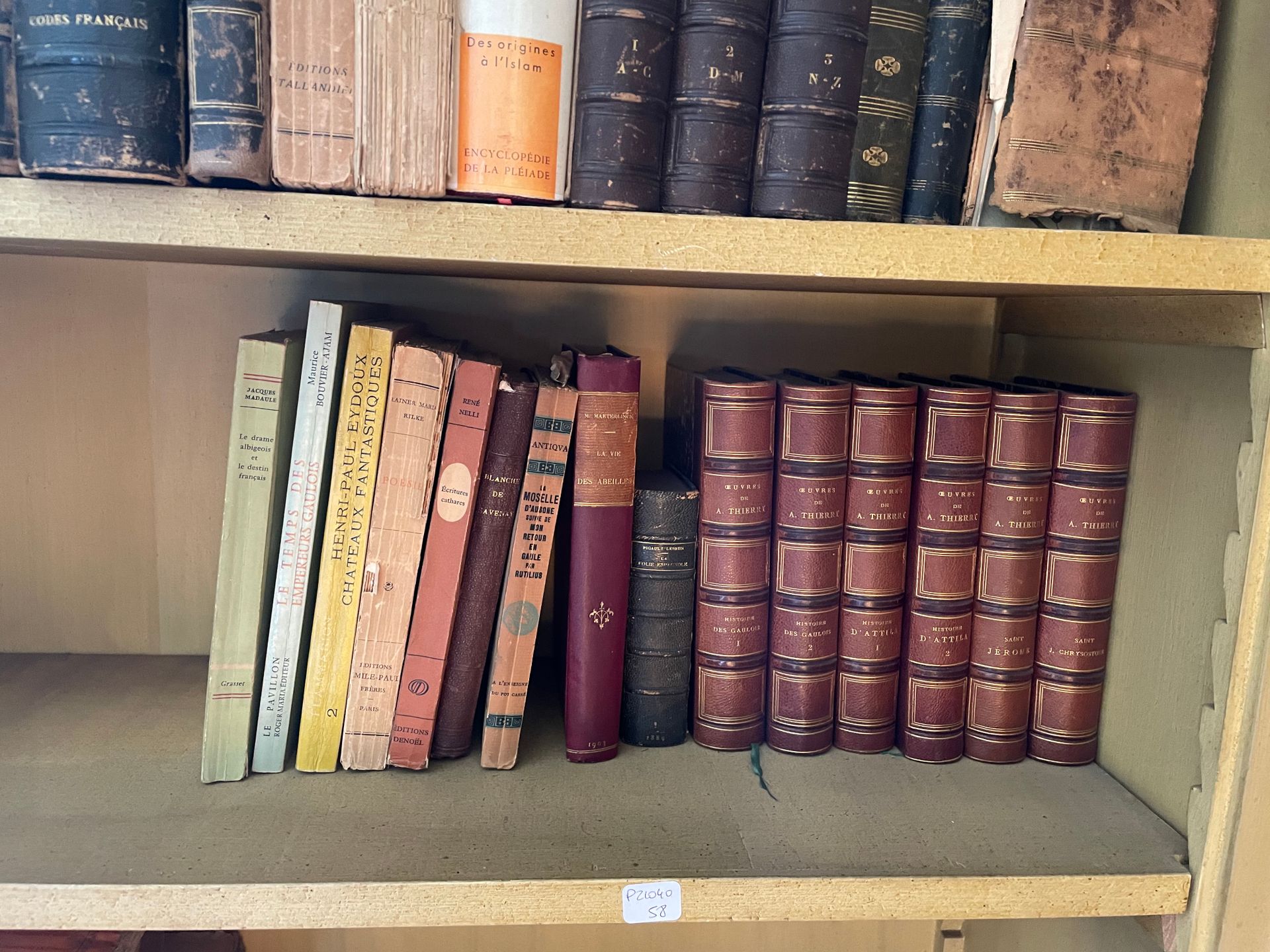 Null Lot de littérature dont Thierry. Histoire des Gaules (1870, 2 volumes relié&hellip;