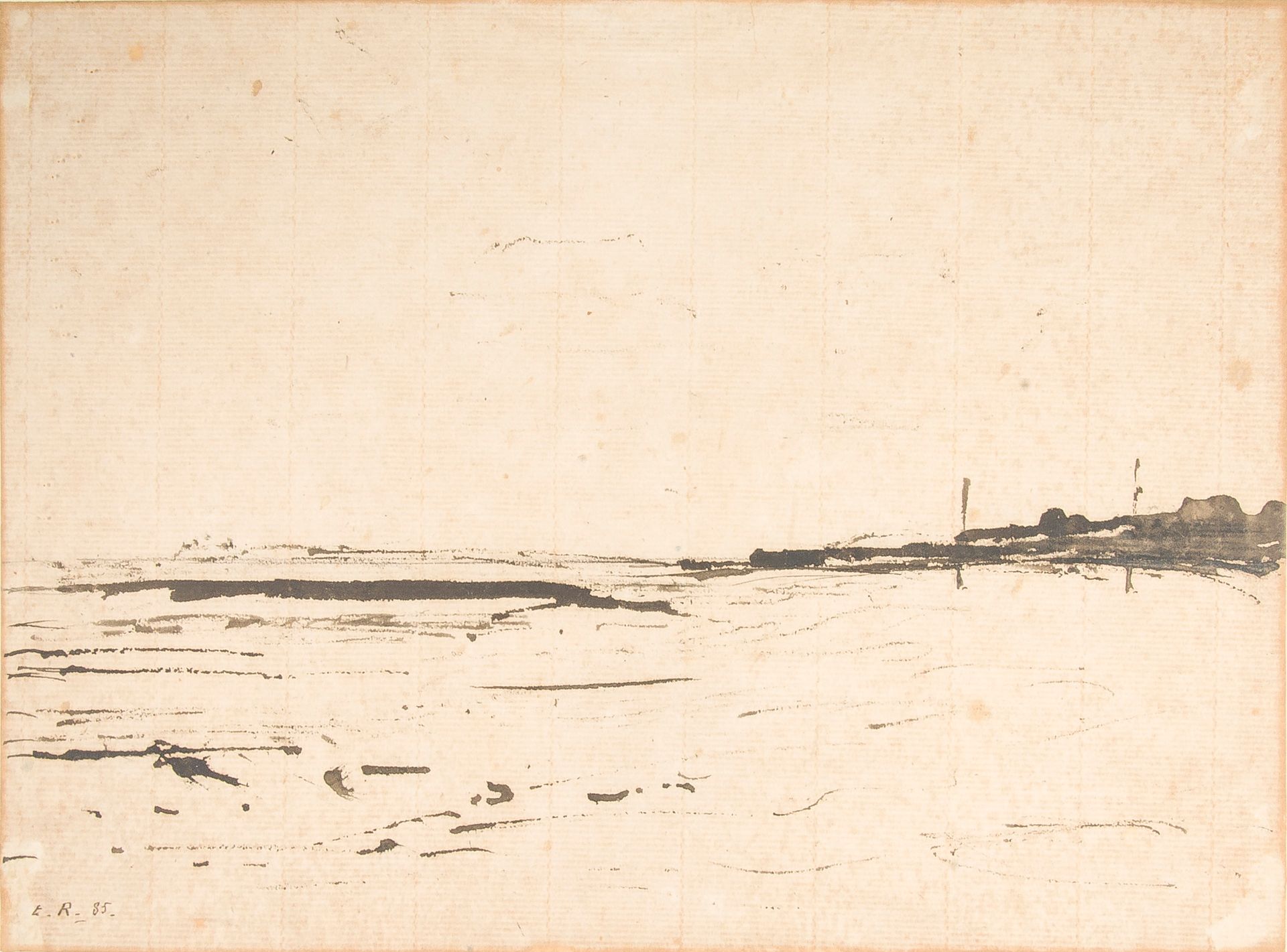 Null Modern school,

Coastal Landscape

Ink on paper monogrammed lower left

19,&hellip;