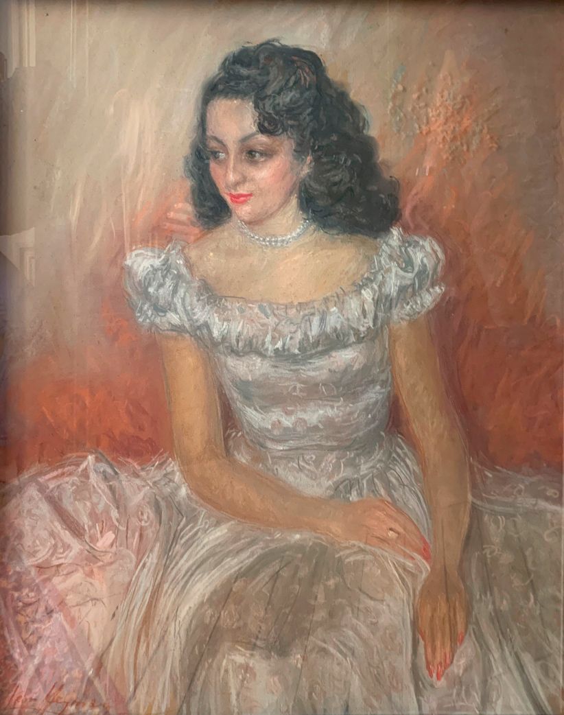 Léon HEYMANN, Porträt einer jungen Frau

Pastell signiert unten links

94 x 77 c&hellip;